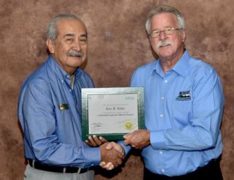 Joe Solar getting board credential certificate