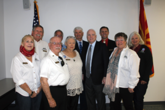 John McCain visits board members