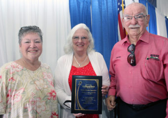 Board members receiving the 2017 Company Chamber Member of the Year