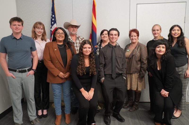 Seven high school juniors were selected to represent Mohave Electric Cooperative in the annual Washington Youth Tour with one student proudly sponsored by TWN Communications.